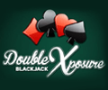 A game logo for the Double Exposure blackjack game