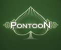 A game logo for the blackjack variant, Pontoon